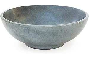 NKlaus Ø 15 cm miska do wędzenia Taikan steatyt szary 5 cm wysokość pojemnik na kadzidło z kamienia naturalnego masywna miska okrągła rodzaj pracy węgiel wędzony na piasku 1369