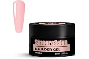 Sincero Salon Sakura Gel Construction Ongle UV - TPO Free - Nail Extension et Modelage - Gel UV LED pour Protéger les Ongles Cassés - Renforcement - Nail Art Ongles - Manucure de Réparation - 50ml
