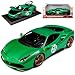 Produktbild Bburago Ferrari 488 GTB Nr 25 The Green Jewel Grüne Juwel Limited Edition 70 Jahre Ferrari Geburtstag 1/18 Modell Auto