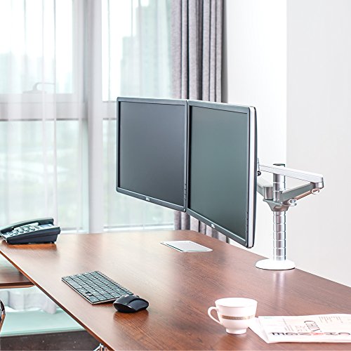 OPUS 2 344333 Monitor Arm, 44,5 cm matt aluminium/ weiß - 8