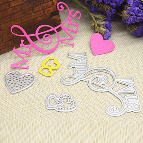 Igemy 1 PCS Metall Schneide Schablonen DIY Scrapbooking Album Papier Karte Handwerk (L) - 3