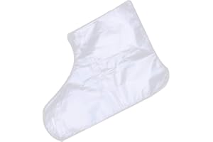 Exceart 200 pcs Paraffin Bath Liner Clear Plastic Disposable Booties for Foot Pedicure Hot Spa Wax Treatment Thermal Therapy Feet Covers Bags Plastic Socks Liners
