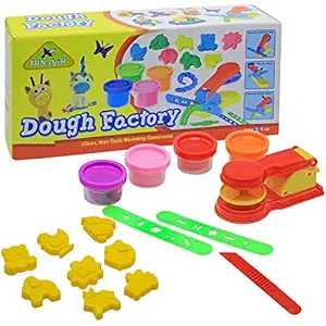Toy Cloud Fun-Doh Dough Factory | Non-Toxic Art & Craft Modeling Clay Compound Kit for Kids