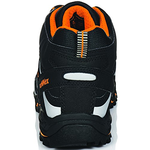 ruNNex Sicherheitsstiefel S1P „5131“ Light Stars Leichter Arbeitsstiefel Sicherheitsschuh mit Alukappe Durchtrittschutz , schwarz orange silber - 6