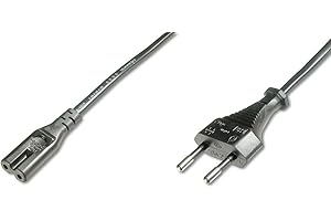 ‎DIGITUS DIGITUS Netz-Anschlusskabel - 1.8 m - Euro CEE 7/16 auf C7 - Stecker / Buchse - H03VVH2-F - 0.75 mm²
