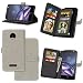 Produktbild Moto Z Hülle, Motorola Moto Z Hülle, Moto Z Case, Anlike Schutzhülle für Motorola Moto Z (5,5 Zoll) Ledertasche Flip Hülle Wallet Case Tasche Cover Handy Zubehör Lederhülle Handyhülle [Klassische Normallackserie] [Sand scheuern rutschfest] 9 Kartensteckplatz Handyhülle mit Kartenfach und Standfunktion - Weiß