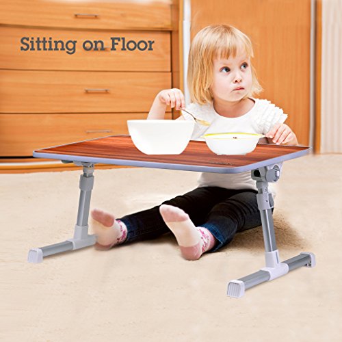 [2 Jahre Garantie] Avantree Verstellbarer Bett Tablett Laptop Betttisch, Tragbarer Laptoptisch Laptopständer, Klappbarer Sofa Frühstücks Tisch Notebooktisch Bücherständer – Minitable - 6