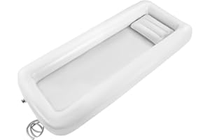 DCSYOG Set doccia gonfiabile medico per vasca da bagno, 195 x 90 x 20 cm, con pompa per anziani, disabili, pazienti costretti a letto