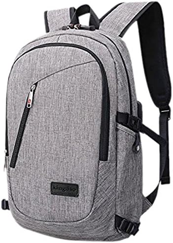 Laptop Backpack with USB Charging Port and Lock Fits Under 17-Inch Laptop and Travel Daypack
