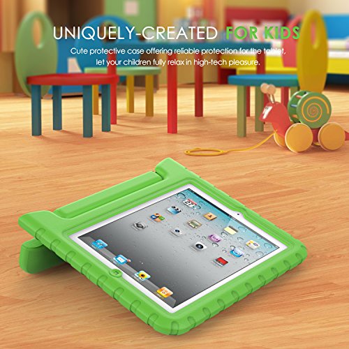MoKo Hülle für iPad 2 / 3 / 4 – Superleicht EVA Kids Shock Proof Cover Stoßfest Kindgerechte Schutzhülle für Apple iPad 2 / 3 / 4 9.7 Zoll Tablet-PC, Grün - 2