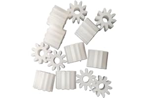 Metaximious 20 st Plast kugghjul 0,5 modul 9T 10T 11T 12T 13T 14T 15T 16 kuggar Litet kugghjul 2mm Tight Fit axel Motorväxel verktyg(13T)