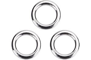 Tihebeyan 50 STÜCKE Edelstahl Angeln Split Ring hochfesten Durable Circle Lure Ring Verbindungsstück im Salzwasser Nützlichen Fischen Werkzeug