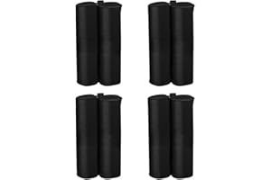 ValueHall Set of 4 Gazebo Leg Weights Bags Gazebo Sand Bags for Anchoring Gazebos, Tents, Sun Shades V7059-1 (Black)