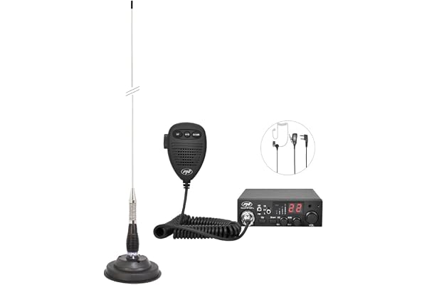 Radio CB PNI Escort 8001L ASQ + Casque HS81 + Antenne CB PNI ML100 avec Aimant