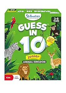 Skillmatics Card Game : Guess in 10 Junior Animal Kingdom | Gifts, Super Fun & Educational for Ages 3-6