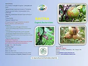 organic Farms organic Fungicide, Bactericide,100% Water Soluble, all types of fungal and Bacterial infection of all types of plants and gardens.BACTRA. 250 GM