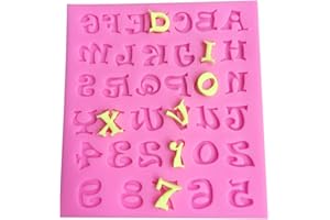 BLUGUL Lettera Numero Stampi in Silicone, Per Cioccolato Fondente Torta Gelatina Dolci Dessert
