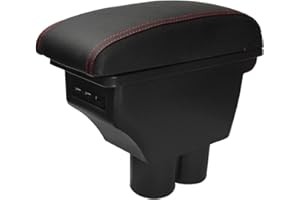 MARCHFA Caja de almacenamiento para reposabrazos Custom Fit para Jimny 2007-2018 JB23, JB33, JB43, JB64, JB74, con puerto de carga USB