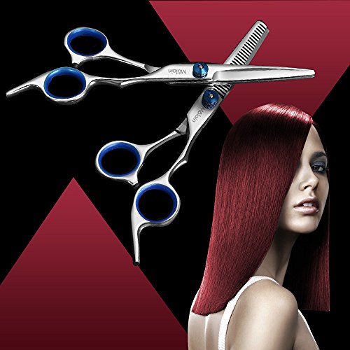 Molain Scheren Set Friseurscheren & Effilierschere Haarscheren Edelstahl Kämme mit Aufbewahrungstasche - 7