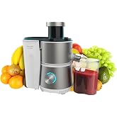 Cecotec Juice&amp;Fresh 400 Titan White Orbital Blender 400 W, 20000 RPM Speed, Compact Size, 2 Speed, Black Titanium Coated Disc