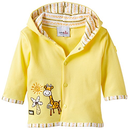 Julius Hüpeden Unisex Baby "Safari" aus Velours mit Kapuze Jacket, Multicoloured (vanilla 120727), 6-12 months (Manufacturer size 80)