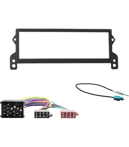 Mascherina adattatore vano autoradio nera Citroen C1 Peugeot 107 - Tech