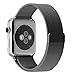 Produktbild Apple Watch Armband, mit Einzigartige Magnet-Verschluss, JETech 42mm Apple Watch Milanaise Strap Armband Replacement Wrist Band für Apple Watch 42mm Alle Modelle Keine Schnalle Benötigt (Schwarz) - 2108