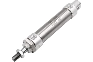 Heschen mini cilindro pneumatico in acciaio inox, MA 25-50, foro 25mm, corsa 50mm, singola asta doppia azione