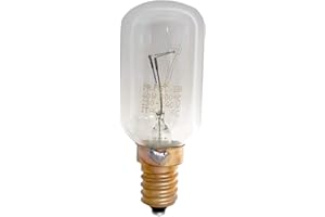 Unbekannt Lámpara E14 40 W 230/240 V, OT! - Lámpara de horno / campana extractora con rosca E 14, hasta 300 °C, cuerpo de cristal: 29 mm de diámetro, lámpara tubular