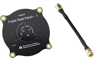 Aihasd 5.8GHz 9.4dBi Triple Feed Patch Antenna SMA Directional Circularl for FPV Racing RC Drone