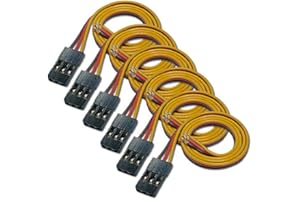 VUNIVERSUM 10 Stück 30cm Premium Servo Kabel Servokabel mit Female JR Graupner Futaba Kompatibel Stecker Enden 3mm verzinnt 26AWG Kabel von Mr. Stecker Modellbau®