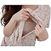 Bearsland Women's Summer Floral Cloak Design Maternity Breastfeeding Dress Nursing Dress Pink UK Size 10-12