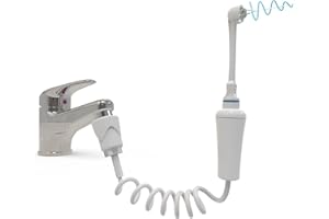 WATER POWERED Jet dentaire SOWASH ORTHODONTIC, Se connecte au robinet, Hydropulseur Dentaire Sans Piles ni électricité, Tête Orthodontic Triple Jet Convergent Idéal pour Appareils Orthodontiques, Produit italien