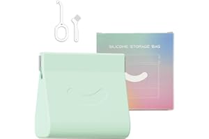 Zasjon Porta Apparecchio Denti in Silicone, Scatola per Protesi Dentale, Scatolina per Dentiera con Fori di Sfiato, Contenitore di Stoccaggio per Dentiera Custodia per Protezione