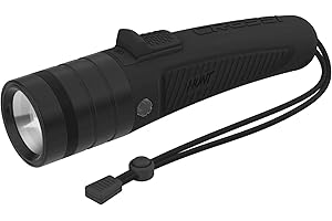CRESSI Hunt Torch 1600 Black - Linterna Subacuática LED Recargable 1600 Lúmenes Impermeable IPX8 100m - Unisex Negro y Compacta Diseñada para la pesca deportiva y el submarinismo.