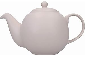 London Pottery Globe Grande Théière avec Passoire dans Une Boîte Cadeau en Céramique, Rose Nordique, 6 Tasses (1,2 litre)