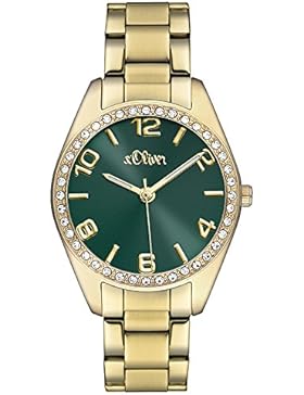 s.Oliver Damen-Armbanduhr Analog Quarz Edelstahl SO-3061-MQ