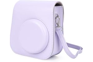 Goshyda Torba na ramię na aparat z paskiem na ramię, mini skóra PU dla Mini 11(fioletowa)