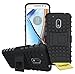 Produktbild Motorola Moto G4 / G4 Plus Handy Tasche, FoneExpert® Hülle Abdeckung Cover schutzhülle Tough Strong Rugged Shock Proof Heavy Duty Case für Motorola Moto G4 / G4 Plus (Schwarz)