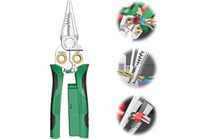 SBYZM 8 in 1 Multi-Function Wire Stripping Pliers, Wire Strippers with Electricity Measurement Function, Professional Wire Stripping Tool Electrical Pliers for Stripping Cutting Crimping