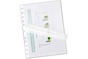 HONBEANIFY JNM 100 Stk. PAVO Laminierfolientaschen DIN A4+ mit Abheftrand / Filex