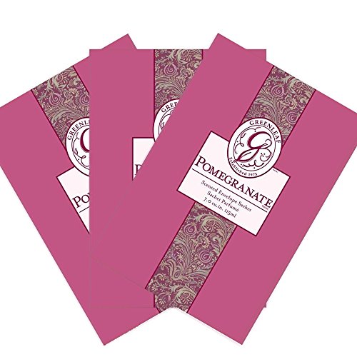 3 Pack Greenleaf Large Scented Fragrance Sachet 115ml - Pomegranate