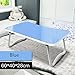 Produktbild He Ping Yuan Notebookständer Klein-Portable Klapptisch-Küche Camping Picknick im Freien Holzklapp Computertisch @@ (Farbe : Blau)