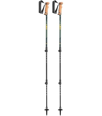 Bastoni Da Nordic Walking LEKI Passion - Leggeri In Carbonio 60%, Con Impugnatura In Sughero E Cinturino Sganciabile