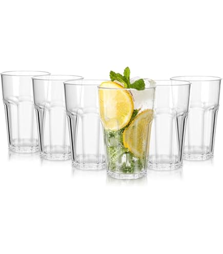 IHEHUA Lot De 8 Gobelets En Plastique PP Epilables Réutilisables Pour