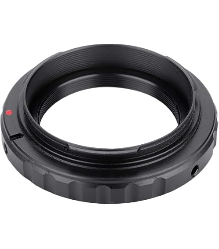 Dpofirs Adattatore per Lenti ad Anello T2-M4/3 per Fotocamere, telescopio e Adattatore per connessione Fotocamera mirrorless, Adatto per Micro 4/3 G1 GF1 Serie EP1 DSLR, Facile da installare, Nero