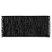 Produktbild Lederteppich Windsor | handgewebter Teppich aus Recycling Leder | viele Größen | schwarz | 160x230 cm