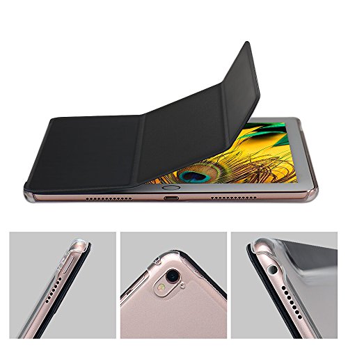iPad Pro 9.7 Hülle, SHANSHUI iPad Smart Cover Case Schutzhülle mit auto Sleep / Wake Up Funktion und Apple Pencil Hülle Stift Halter in einem (Schwarz) - 6