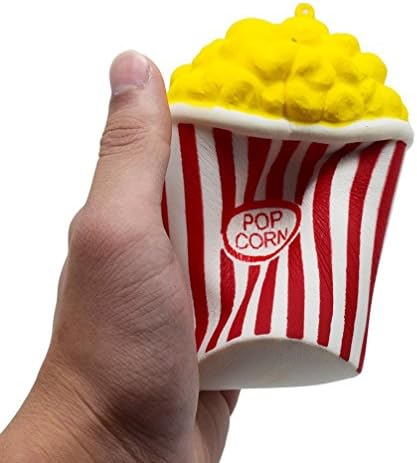 Stress Reliever Toys, Toamen Squeeze Popcorn Cup Squishy Slow Rising Decompression Easter Phone Strap Toy ADD ADHD