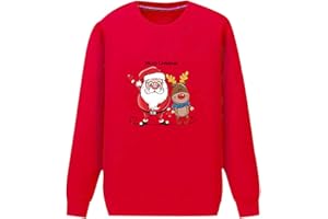 PEUIGNAO Jersey Navidad Familia Ugly Christmas Jersey Navideño Feo Familiar Jerseys Navideños Familiares Feos Sudadera Navidad Sudaderas Navideñas Familia Sweatshirt Mujer Hombre Niño Niños Divertido Gracioso